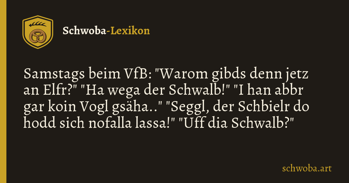 Grafik zum schwäbischen Witz: Begriffstutzig