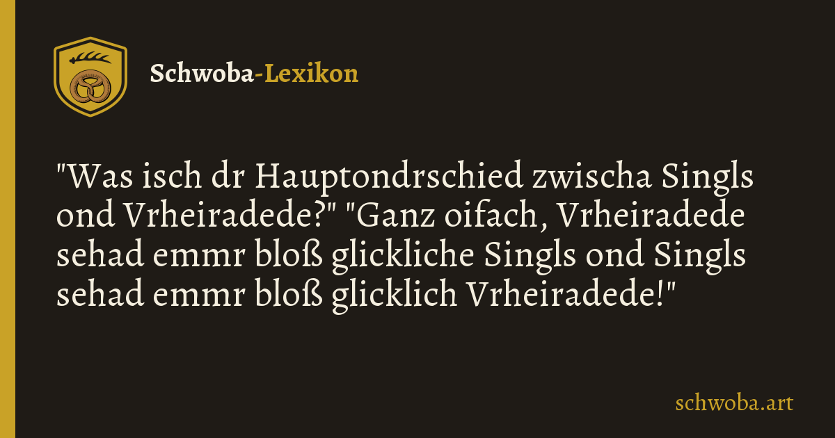 Grafik zum schwäbischen Witz: Blickpunkt