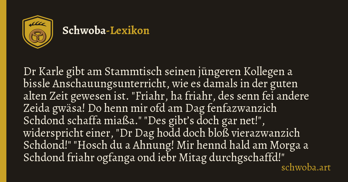 Grafik zum schwäbischen Witz: Einsatz