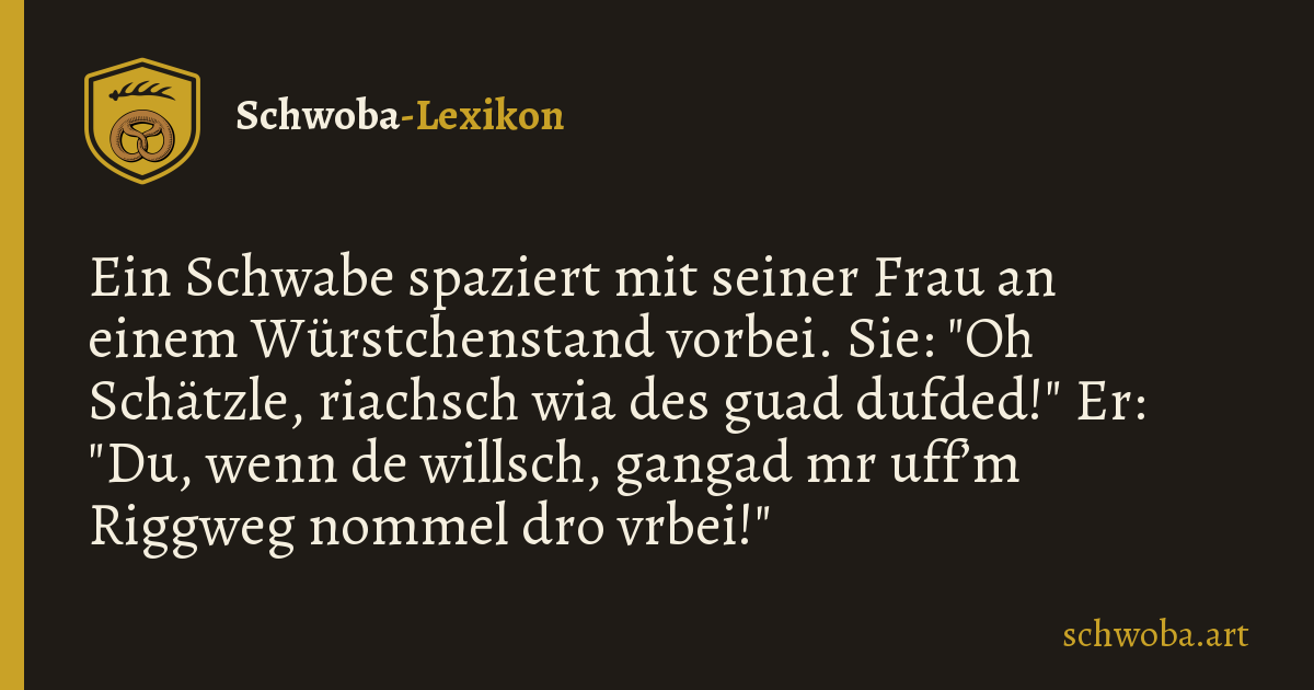 Grafik zum schwäbischen Witz: Empathie