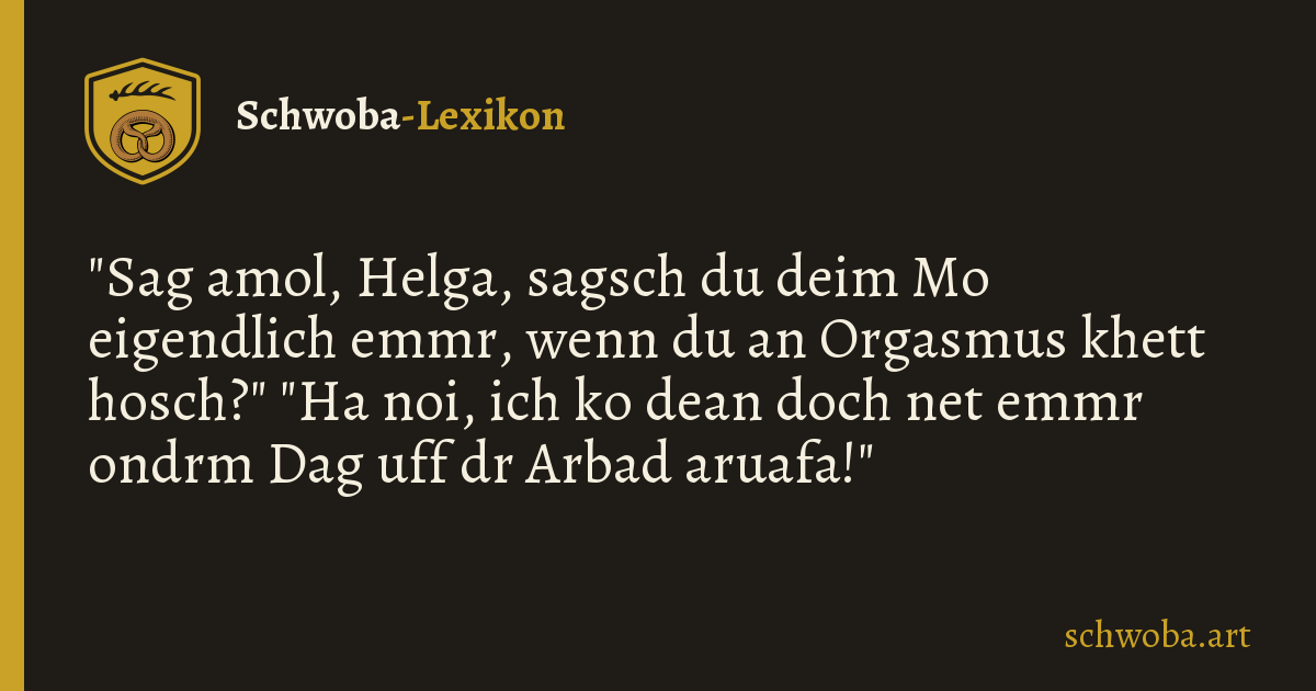 Grafik zum schwäbischen Witz: Frauenstammtisch