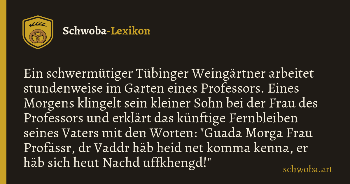 Grafik zum schwäbischen Witz: Konjunktiv