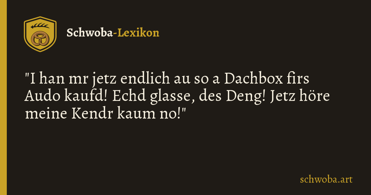Grafik zum schwäbischen Witz: Problemlösung