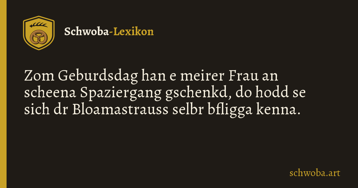 Grafik zum schwäbischen Witz: Schwabenmänner