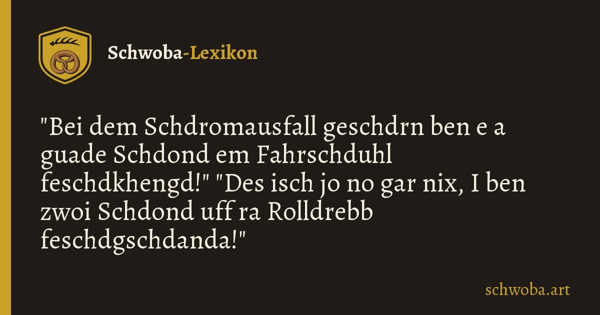 Grafik zum schwäbischen Witz: Steigerung