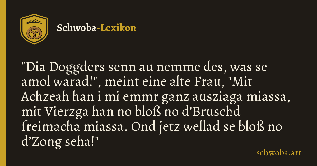 Grafik zum schwäbischen Witz: Veränderungen