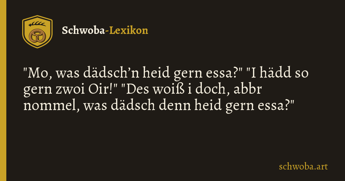 Grafik zum schwäbischen Witz: Wissen